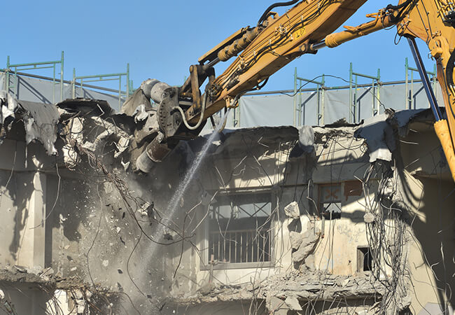 解体工事における土地の再生イメージ写真